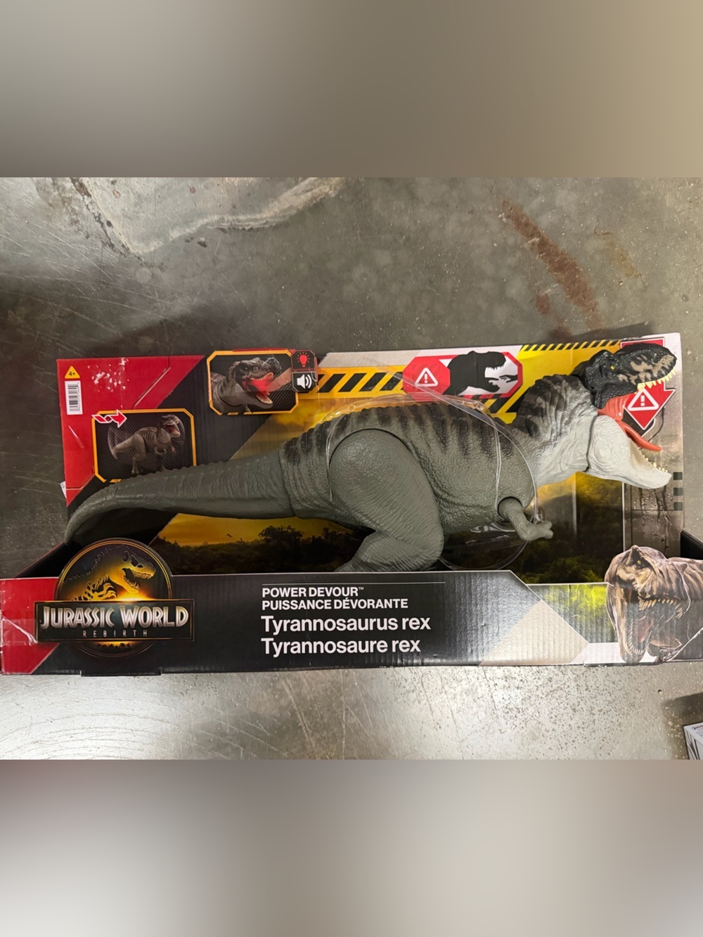 Jurassic World Rebirth Power Devour Tyrannosaurus Rex lights and sound